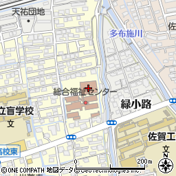 佐賀障害者職業センター　佐賀ワークトレーニング社周辺の地図