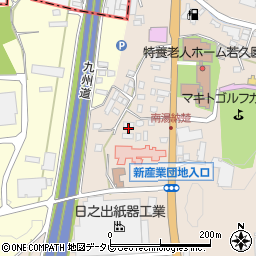 福岡県八女郡広川町新代1348-17周辺の地図