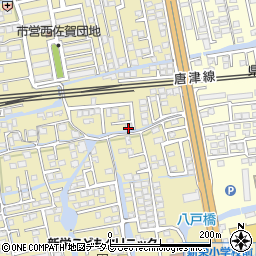 佐賀県佐賀市鍋島町八戸1617-14周辺の地図