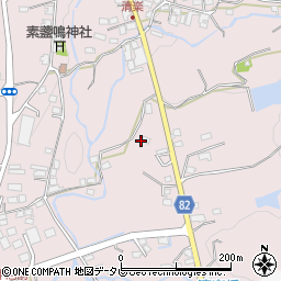 福岡県八女郡広川町日吉832周辺の地図