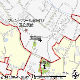 福岡県久留米市荒木町藤田1273-6周辺の地図