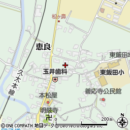 大分県玖珠郡九重町恵良422-3周辺の地図