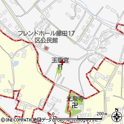 福岡県久留米市荒木町藤田1273周辺の地図