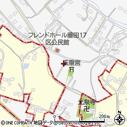 福岡県久留米市荒木町藤田1271周辺の地図