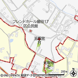 福岡県久留米市荒木町藤田1273-3周辺の地図