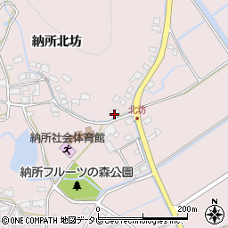 佐賀県多久市東多久町納所北坊2281-1周辺の地図