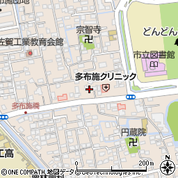 佐賀県佐賀市多布施4丁目1周辺の地図