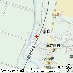 大分県玖珠郡九重町恵良396周辺の地図