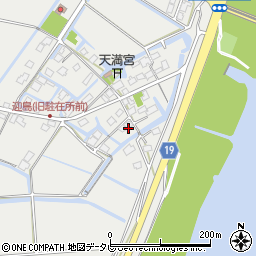 佐賀県神埼市千代田町迎島885周辺の地図