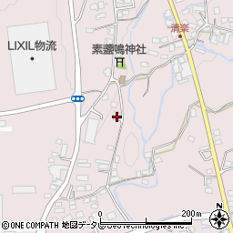 福岡県八女郡広川町日吉1250-47周辺の地図