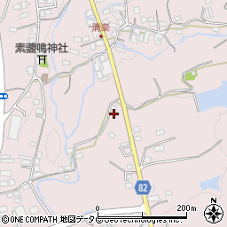 福岡県八女郡広川町日吉834周辺の地図