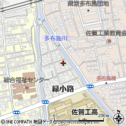 佐賀県佐賀市緑小路5-11周辺の地図