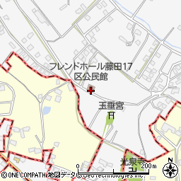 福岡県久留米市荒木町藤田1270周辺の地図