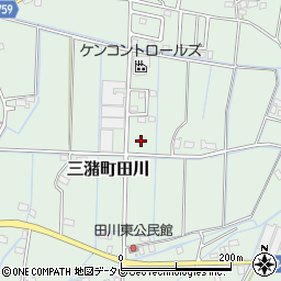 福岡県久留米市三潴町田川周辺の地図