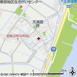 佐賀県神埼市千代田町迎島886-1周辺の地図