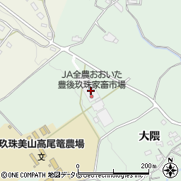 大分県玖珠郡玖珠町大隈1724-3周辺の地図