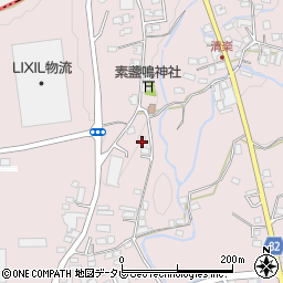 福岡県八女郡広川町日吉1250-12周辺の地図