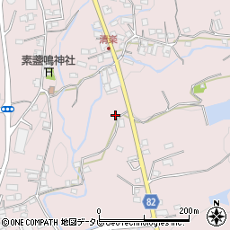 福岡県八女郡広川町日吉1229周辺の地図