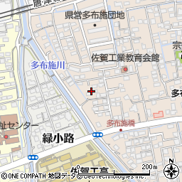 佐賀県佐賀市多布施4丁目16周辺の地図