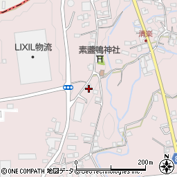 福岡県八女郡広川町日吉1251周辺の地図