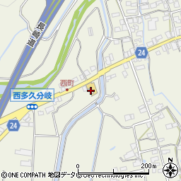 佐賀県多久市多久町浦町周辺の地図