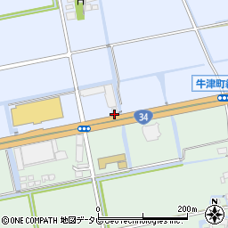 佐賀県小城市牛津町乙柳816周辺の地図