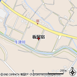 佐賀県多久市西多久町板屋宿周辺の地図