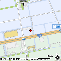 佐賀県小城市牛津町乙柳635周辺の地図