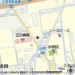 佐賀県小城市三日月町金田1162周辺の地図