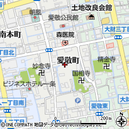 佐賀県佐賀市愛敬町周辺の地図