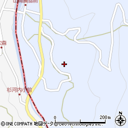 大分県玖珠郡玖珠町山浦杉河内周辺の地図