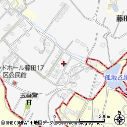 福岡県久留米市荒木町藤田1265-27周辺の地図