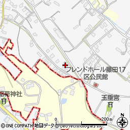 福岡県久留米市荒木町藤田1228周辺の地図