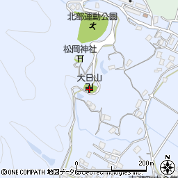 大日山周辺の地図