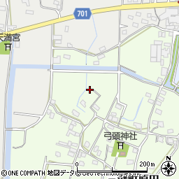 福岡県久留米市三潴町原田周辺の地図