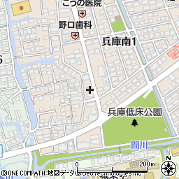 丸田塾兵庫本部教室周辺の地図