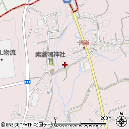 福岡県八女郡広川町日吉1122周辺の地図