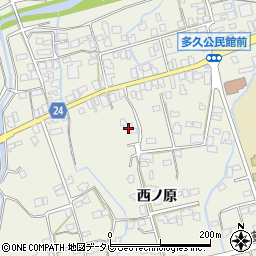 佐賀県多久市多久町西ノ原2117-1周辺の地図