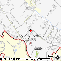 福岡県久留米市荒木町藤田1265-11周辺の地図