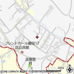 福岡県久留米市荒木町藤田1265周辺の地図