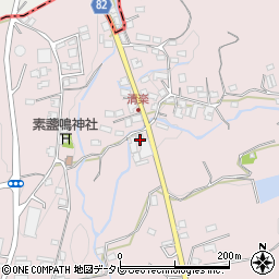 福岡県八女郡広川町日吉1228周辺の地図