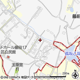 福岡県久留米市荒木町藤田1265-66周辺の地図