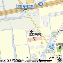 佐賀県小城市三日月町金田1176周辺の地図