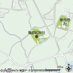 亀都起神社周辺の地図