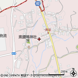 福岡県八女郡広川町日吉1120周辺の地図