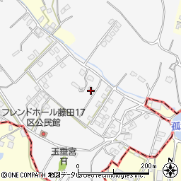 福岡県久留米市荒木町藤田1265-24周辺の地図