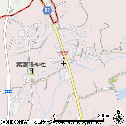 福岡県八女郡広川町日吉1112周辺の地図