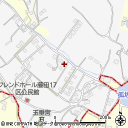 福岡県久留米市荒木町藤田1265-74周辺の地図