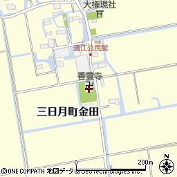 香雲寺周辺の地図