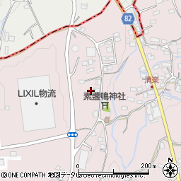 福岡県八女郡広川町日吉1188周辺の地図